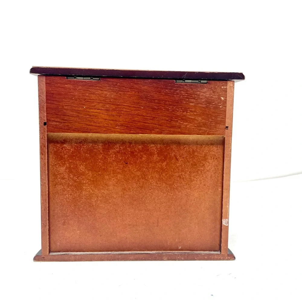 CROFT & BARROW solid wood vintage jewelry box